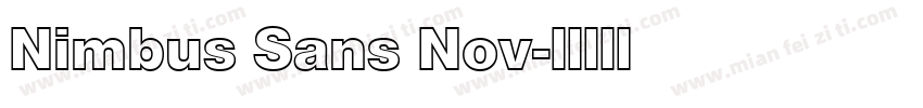Nimbus Sans Nov字体转换